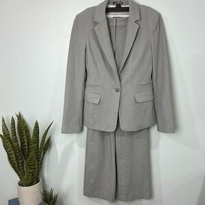 Express Gray Blazer and Editor Pant Set Size 4
